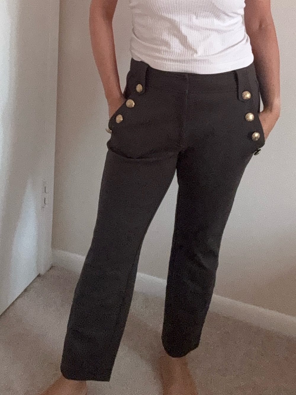 White House Black Market Green Pants